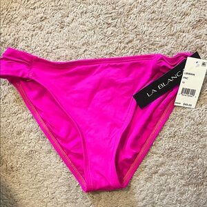 NWT Sz 10 La Blanca Hipster Bright Pink Bikini Bottom